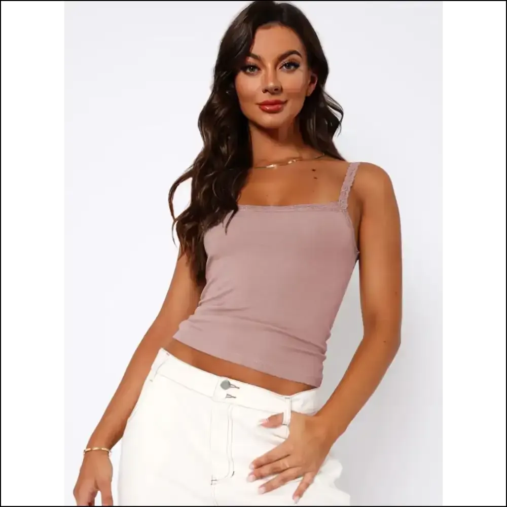 Chic Lace Trim Tank Tops: Unleash your Inner Goddess, Awkwardly & Stylishly! 💁‍♀️✨