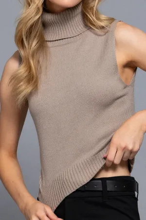 Chic Turtle Neck Sweater Top Sleeveless Design for Layering ZSW14149C28 $9Each