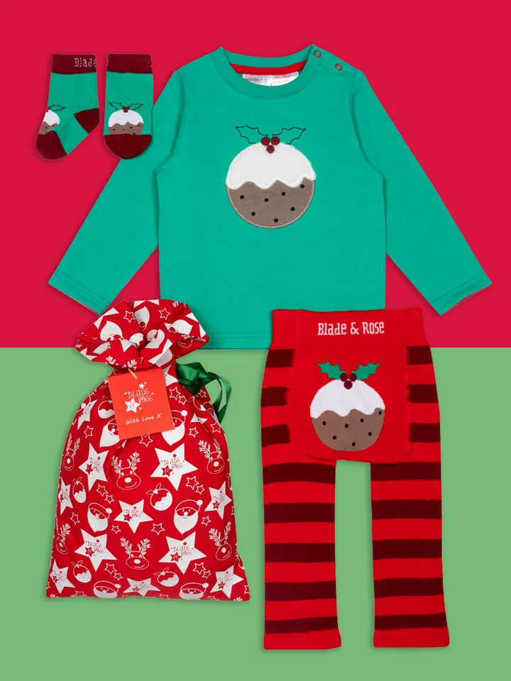 Christmas Pudding Outfit Gift Bag