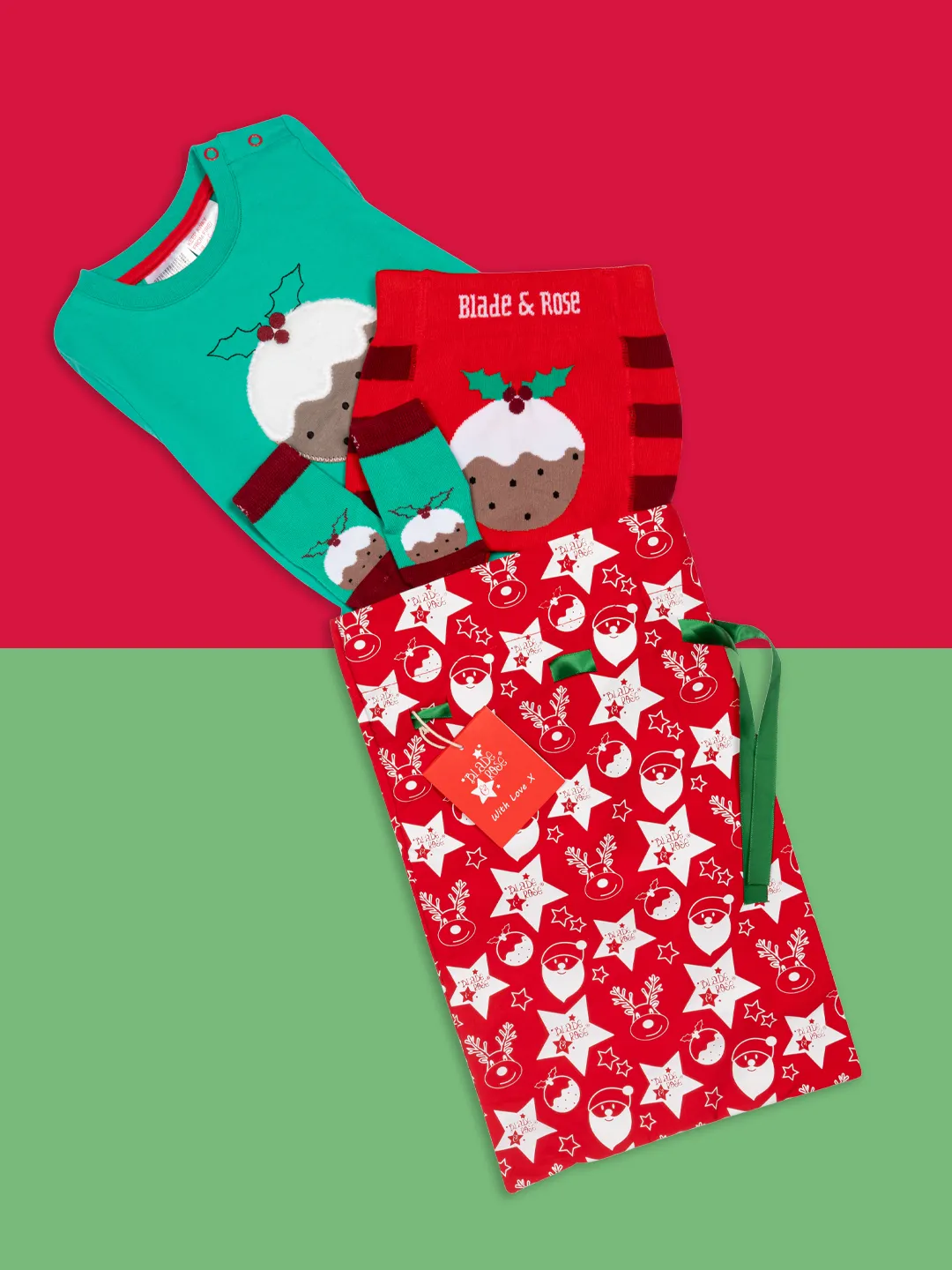 Christmas Pudding Outfit Gift Bag