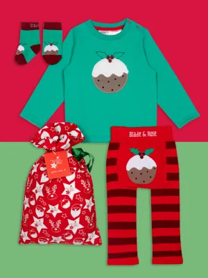 Christmas Pudding Outfit Gift Bag