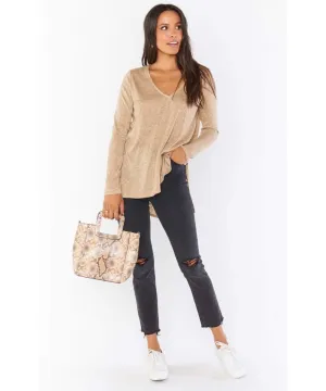 Clark Tunic Top Gold Sparkle