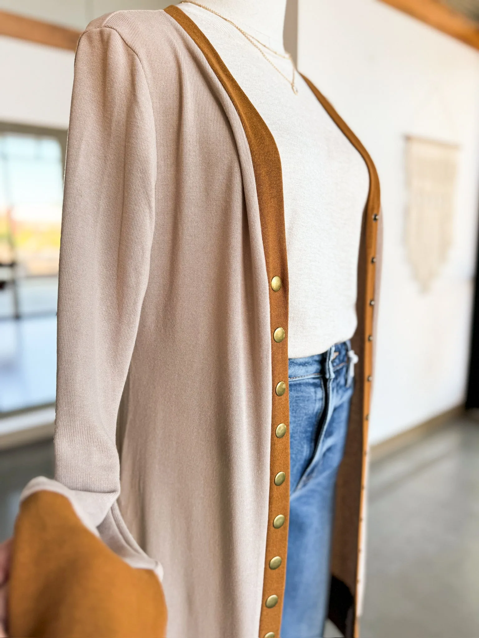 Cleo Cardigan- Tan