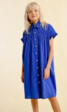Cobalt Shirt Dress