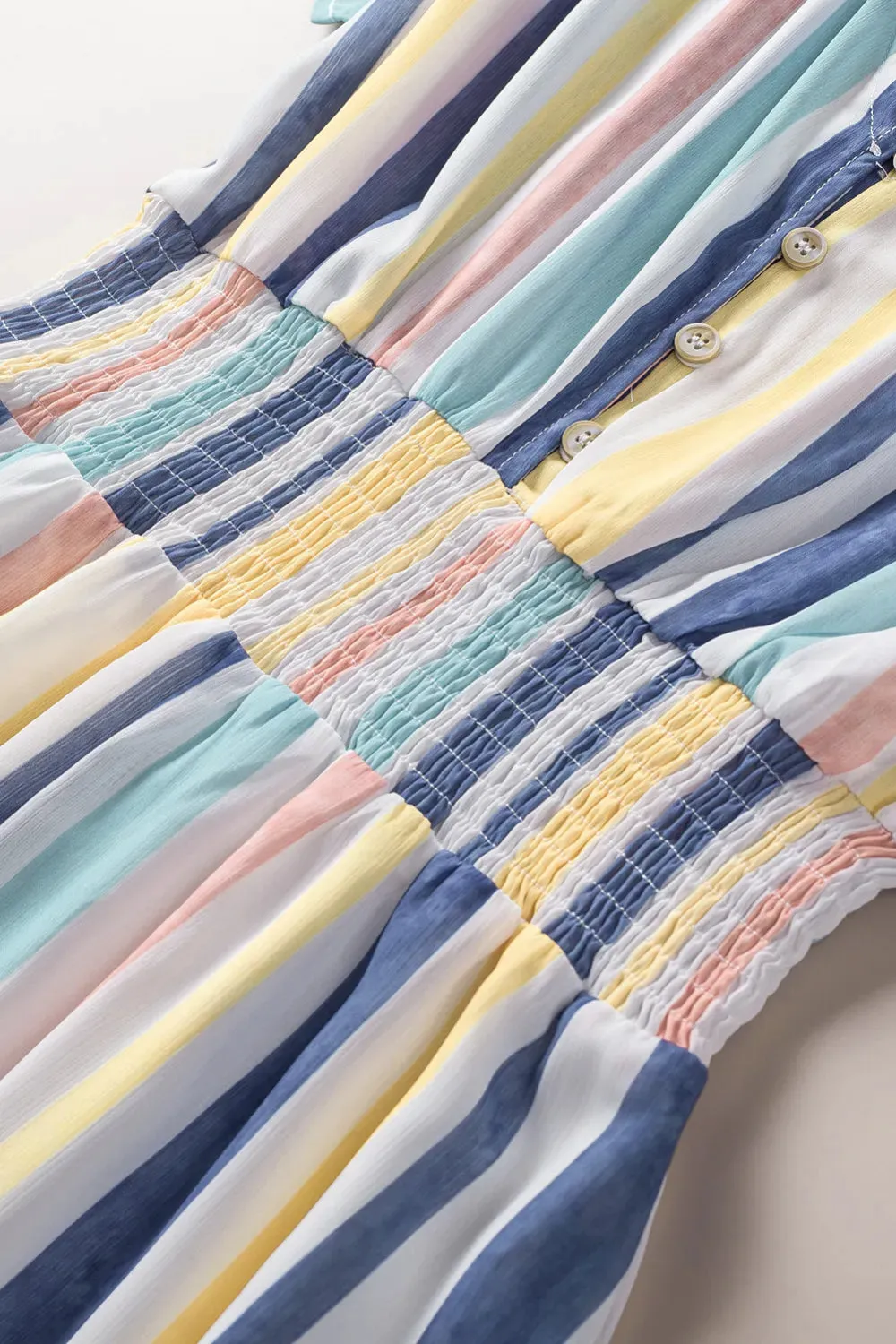 Colorful Button Romper