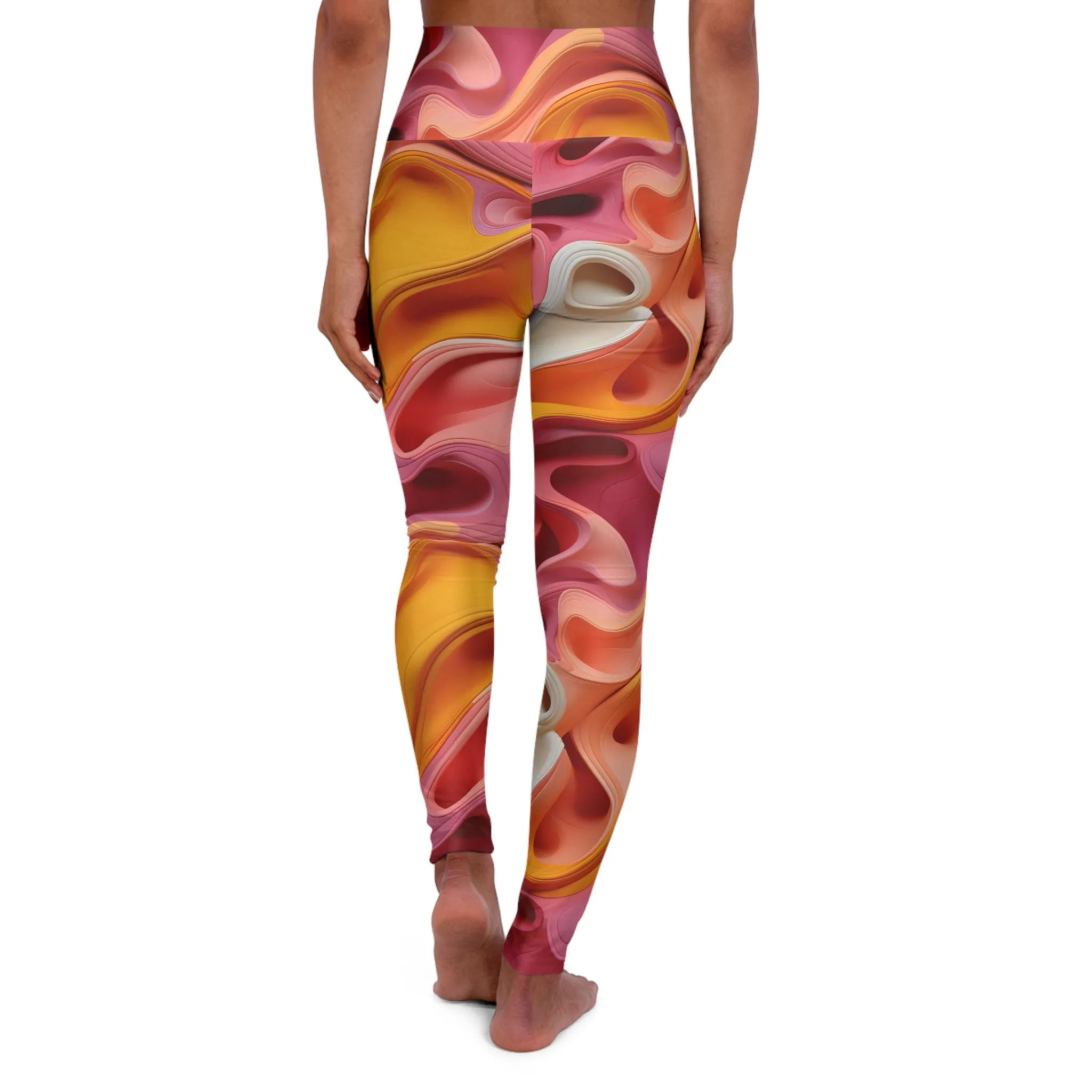 Colorful High Waisted Yoga Leggings, Trendy Workout Pants, Activewear for Yoga, Fitness, Gym, Casual Wear, Gift for Her