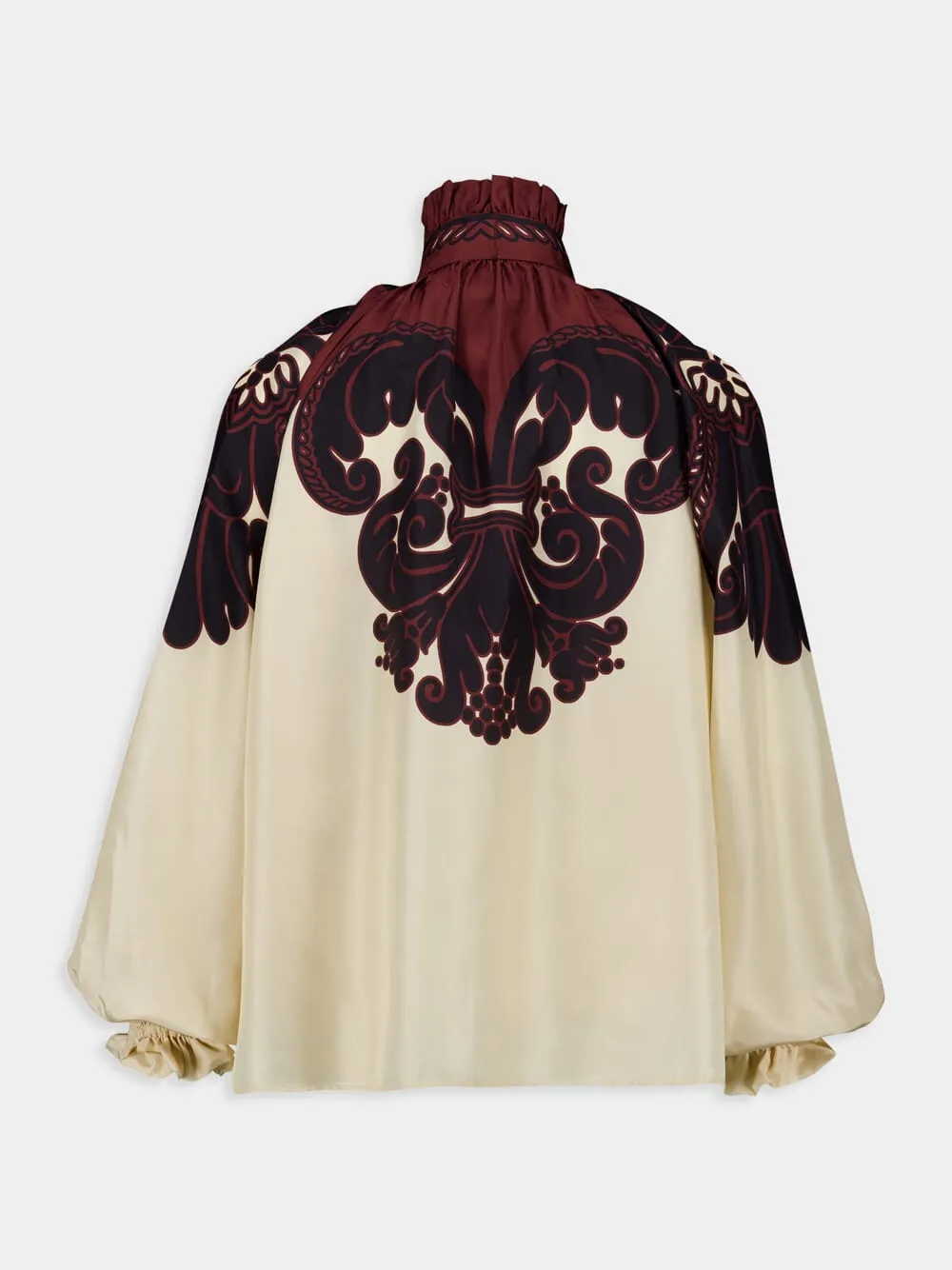 Corsini Placée Cream Silk Voile Cerere Blouse