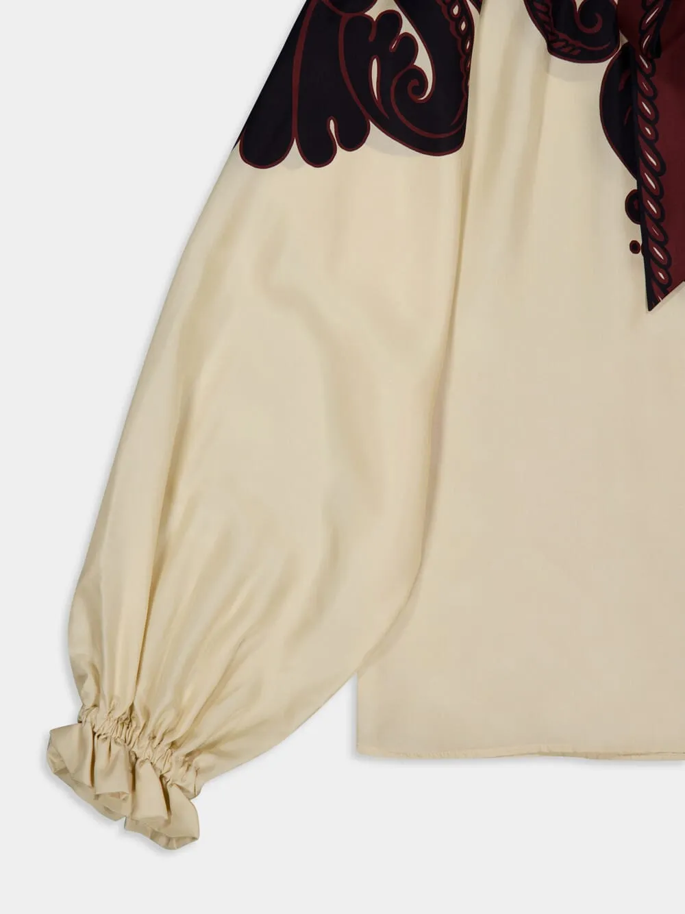 Corsini Placée Cream Silk Voile Cerere Blouse