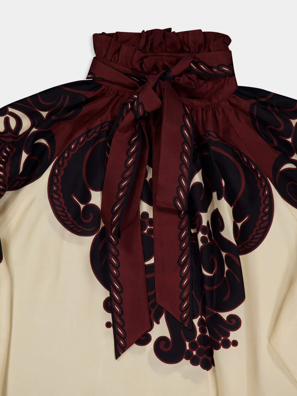 Corsini Placée Cream Silk Voile Cerere Blouse