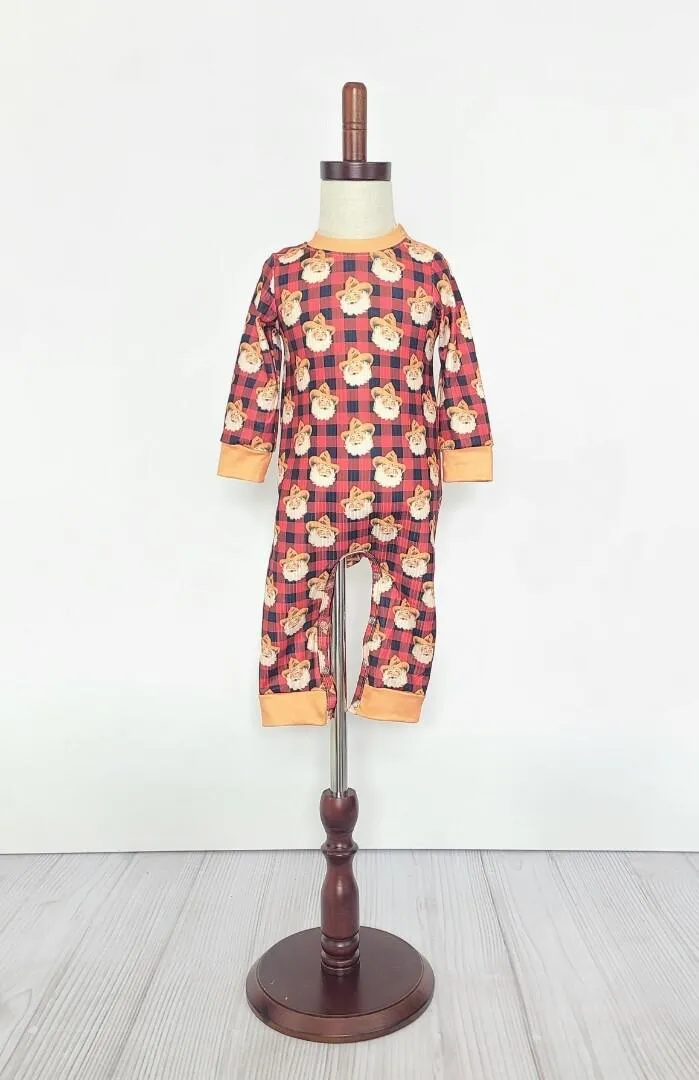 Cowhand Santa Baby Romper