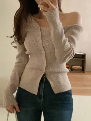 Cárdigan Casual Unicolor para Mujer - Cherry Vibes