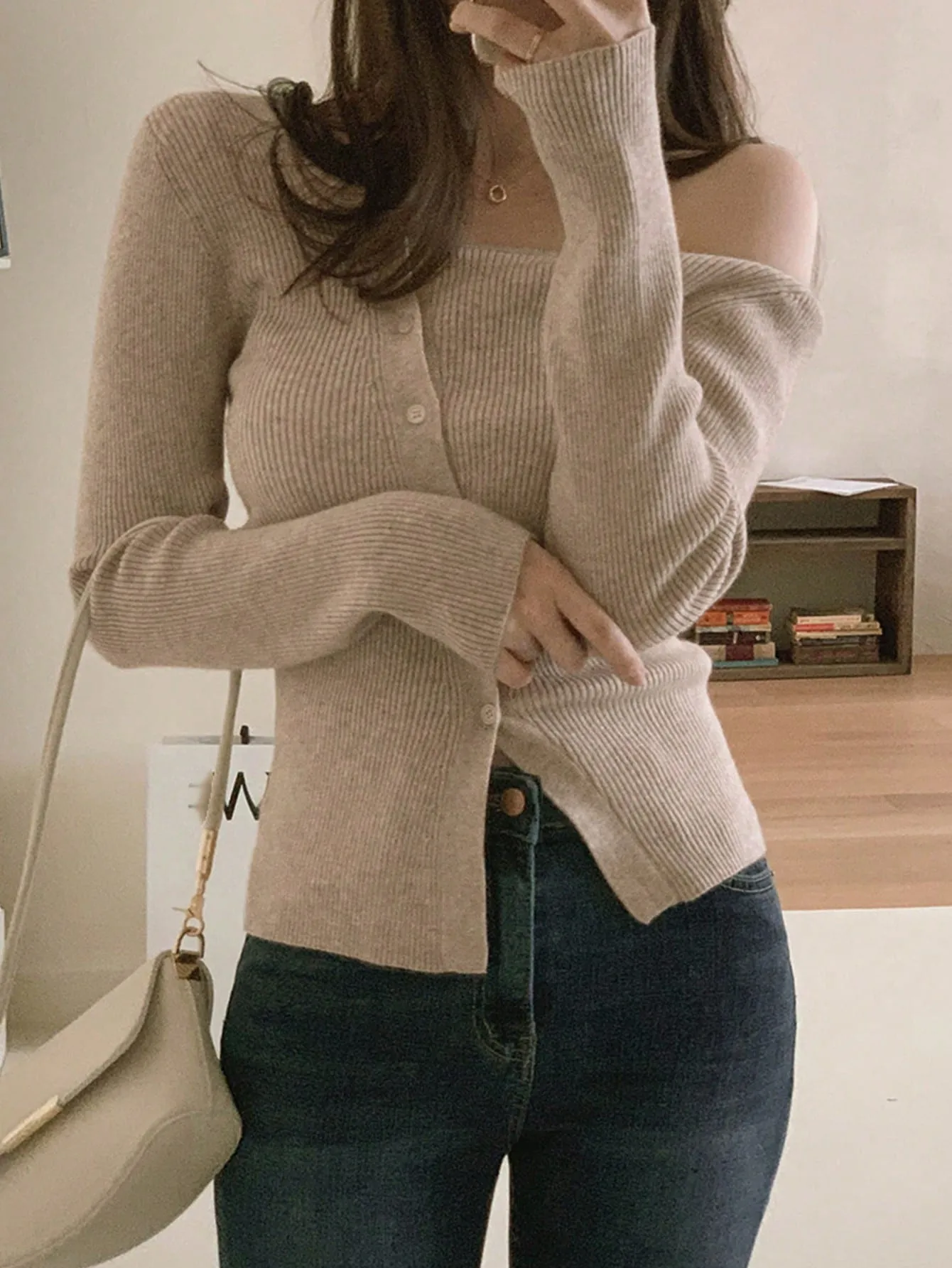 Cárdigan Casual Unicolor para Mujer - Cherry Vibes