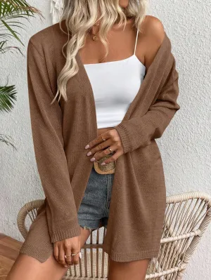 Cárdigan suelto de manga larga Cherry Vibes para mujer