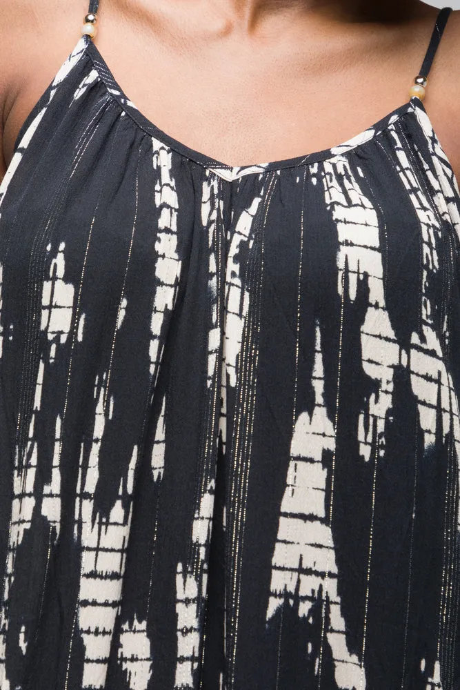 Crinkle Maxi Dress Black
