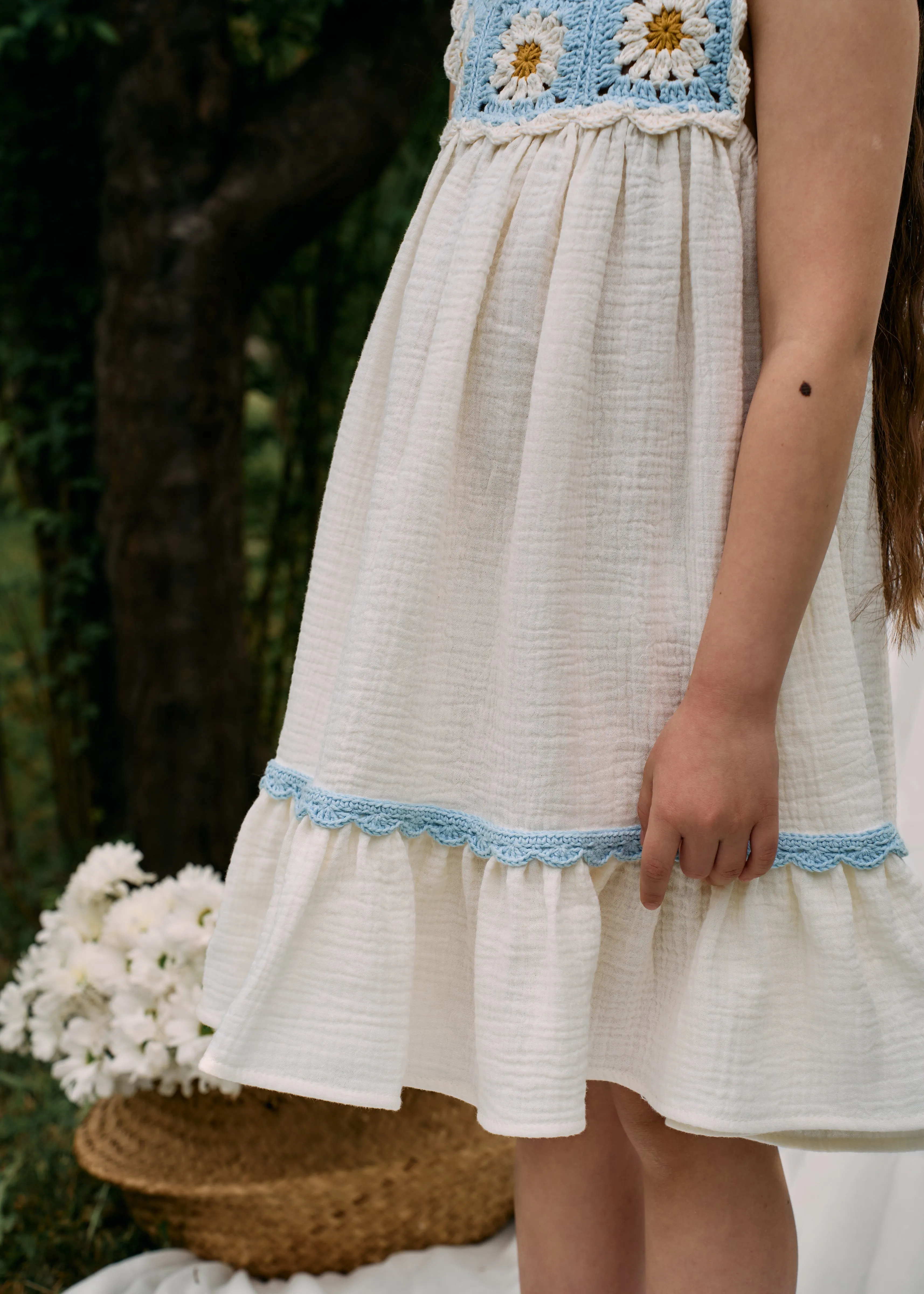 Daisy Dress | Baby blue | In Stock (4-5 y)