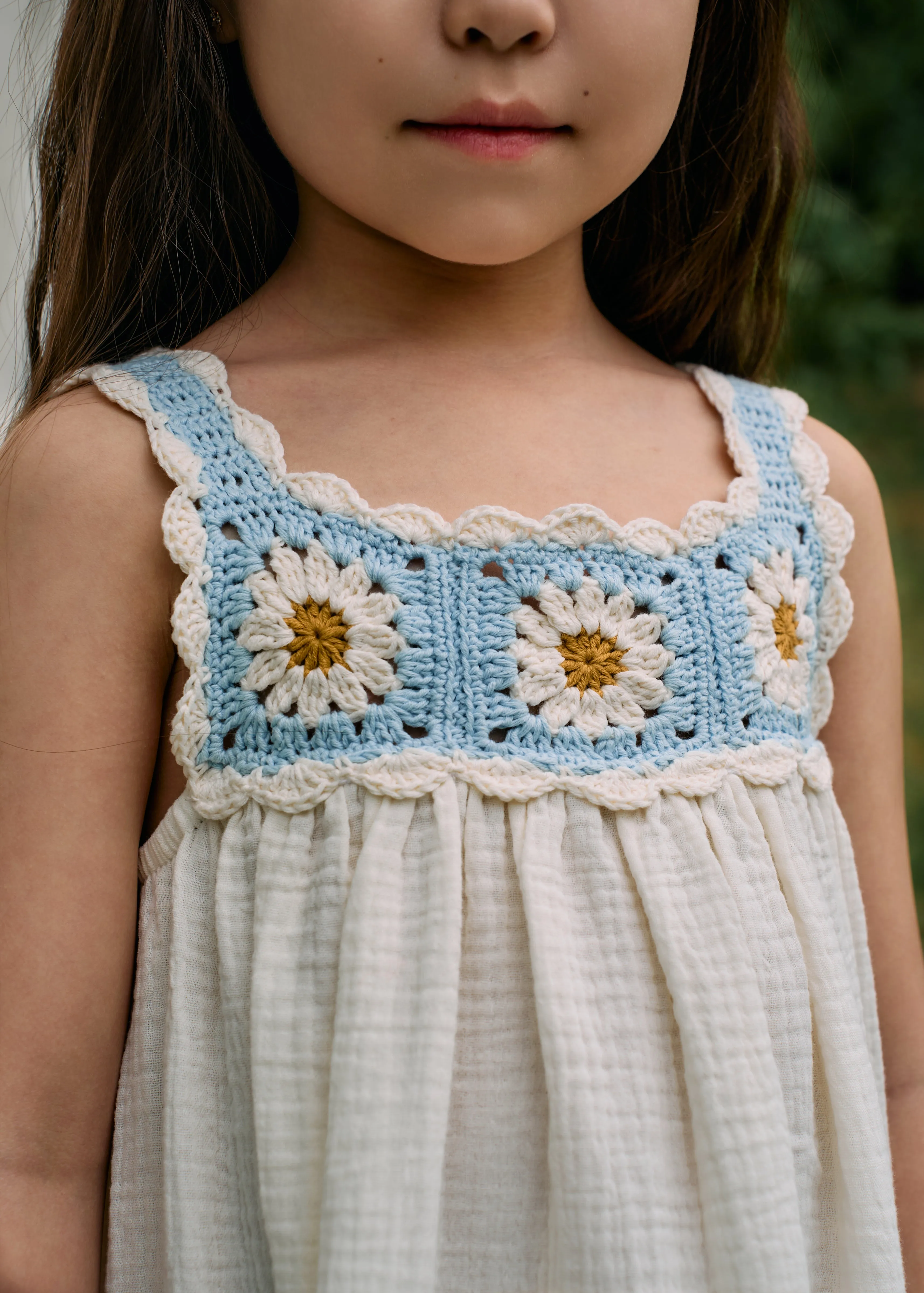 Daisy Dress | Baby blue | In Stock (4-5 y)
