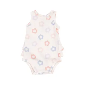Daisy Pop Ruffle Tank Bubble