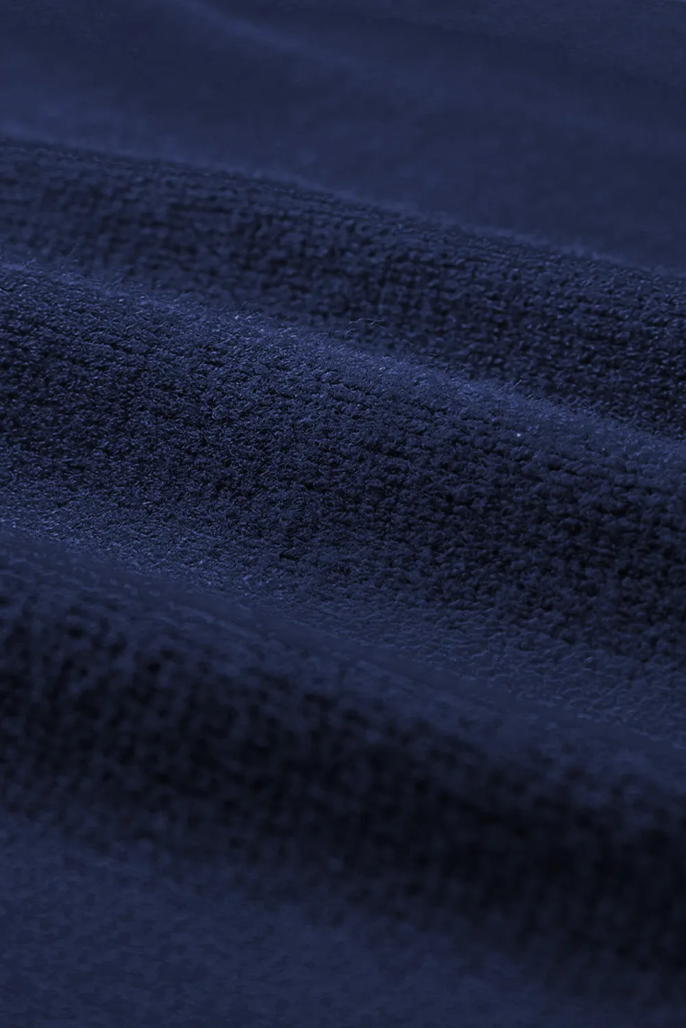 Dark Blue Knit Vest Pullover Sweater