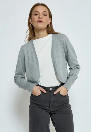 Dina Knit Bolero - Light Grey Melange