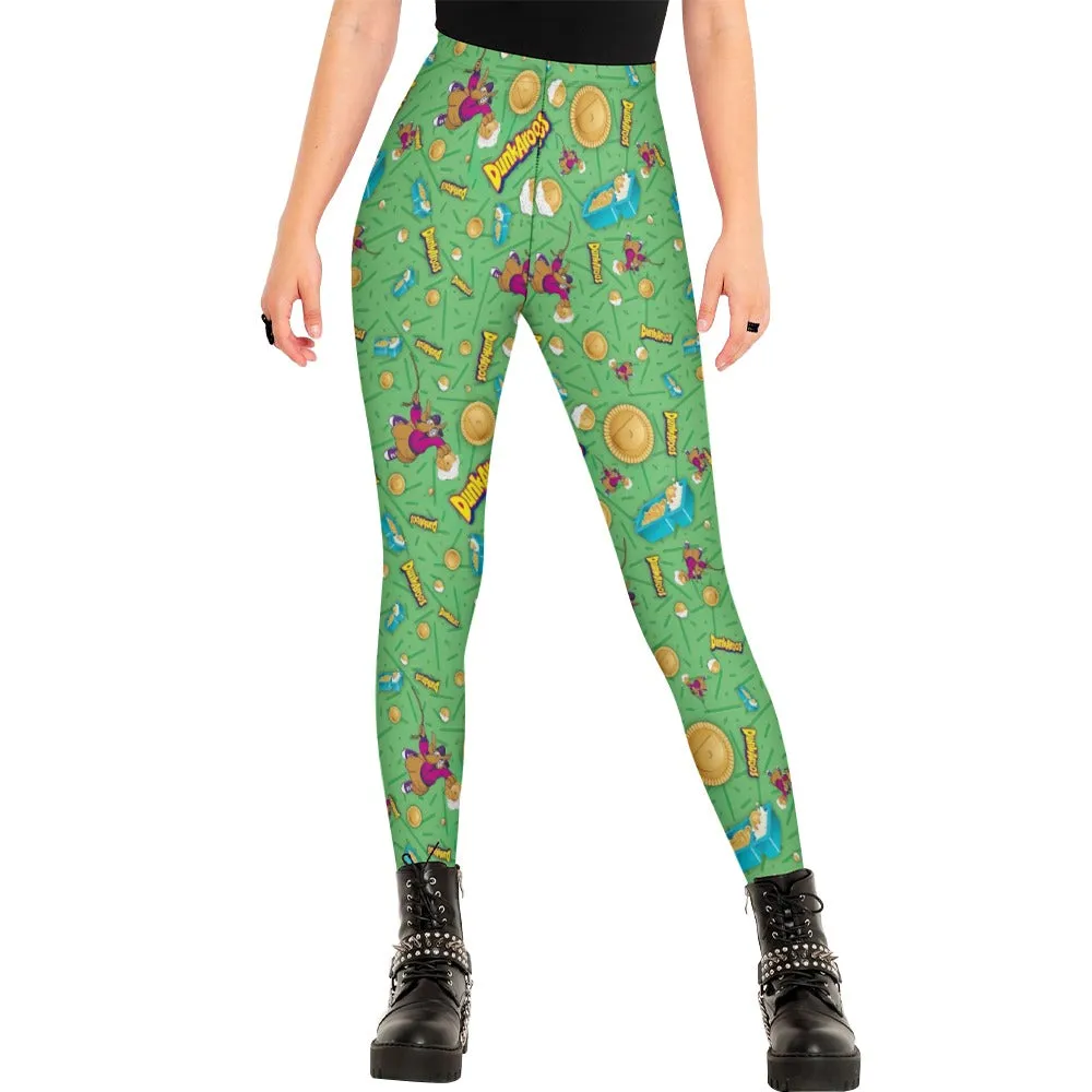 Dunkaroos Green Pattern Leggings
