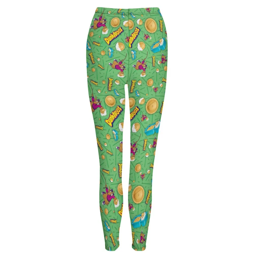 Dunkaroos Green Pattern Leggings
