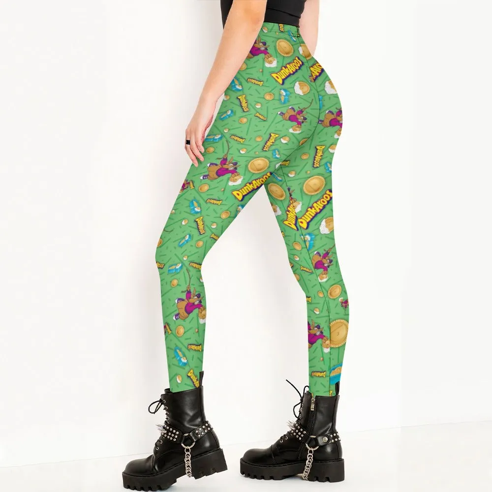 Dunkaroos Green Pattern Leggings