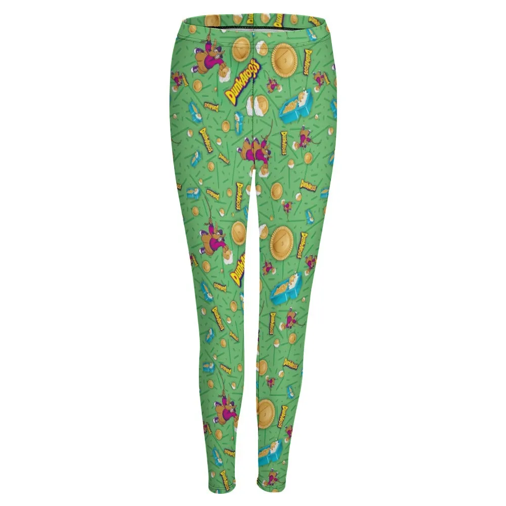 Dunkaroos Green Pattern Leggings