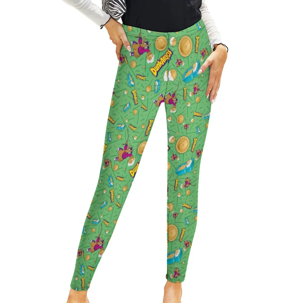 Dunkaroos Green Pattern Leggings