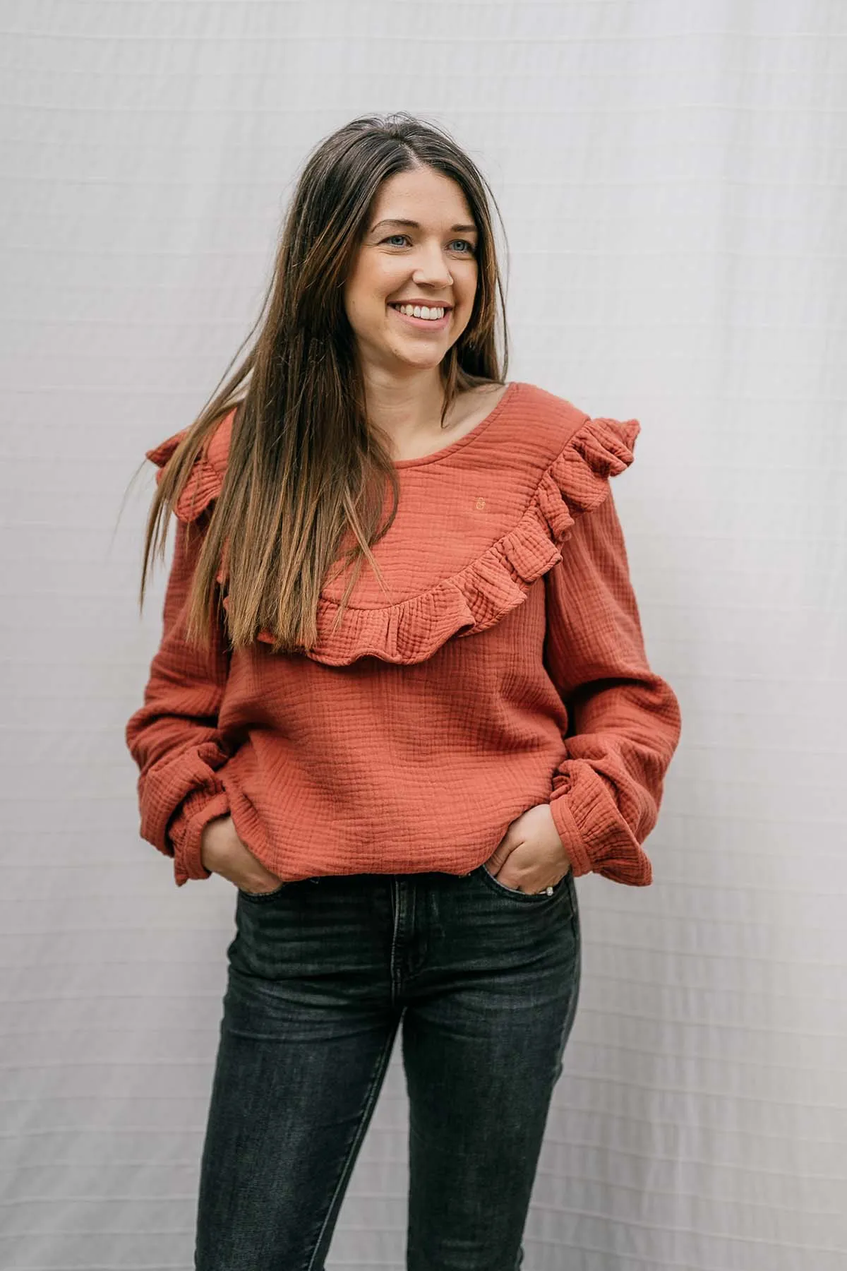 Duo de blouses d'allaitement Bohémilk (milk & terracotta)
