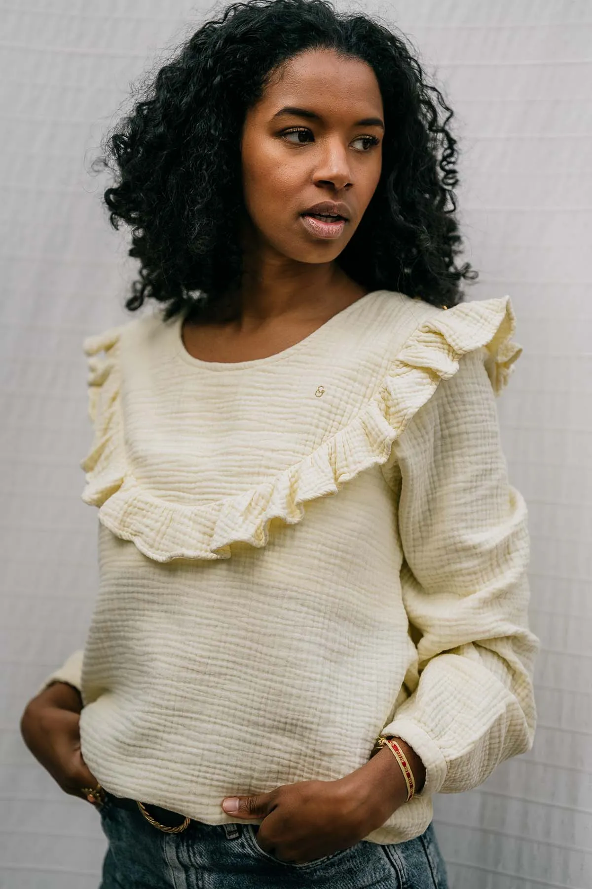 Duo de blouses d'allaitement Bohémilk (milk & terracotta)