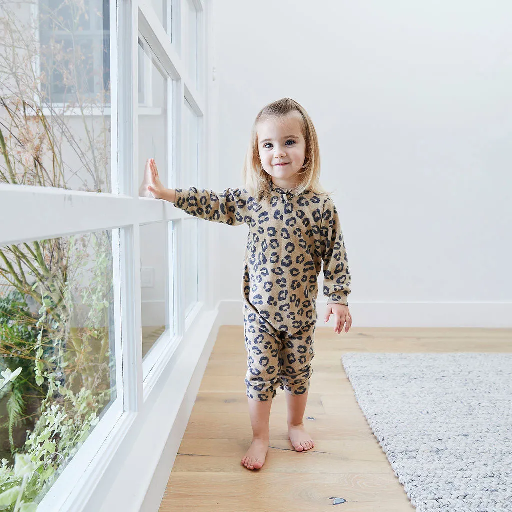 Eco-Animal Hacci Henley Romper