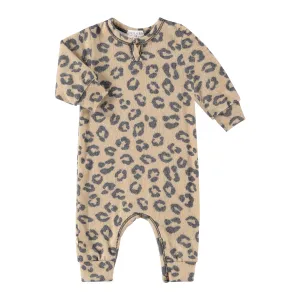 Eco-Animal Hacci Henley Romper