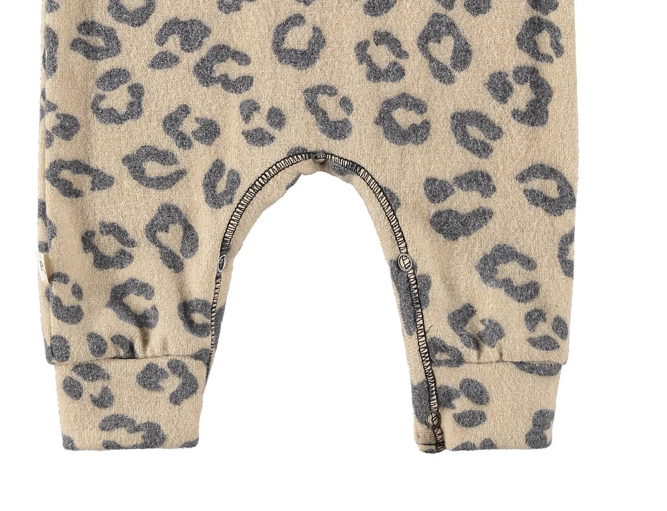Eco-Animal Hacci Henley Romper