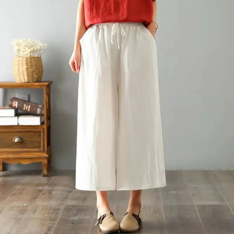 Elegant Linen Comfort Leggings