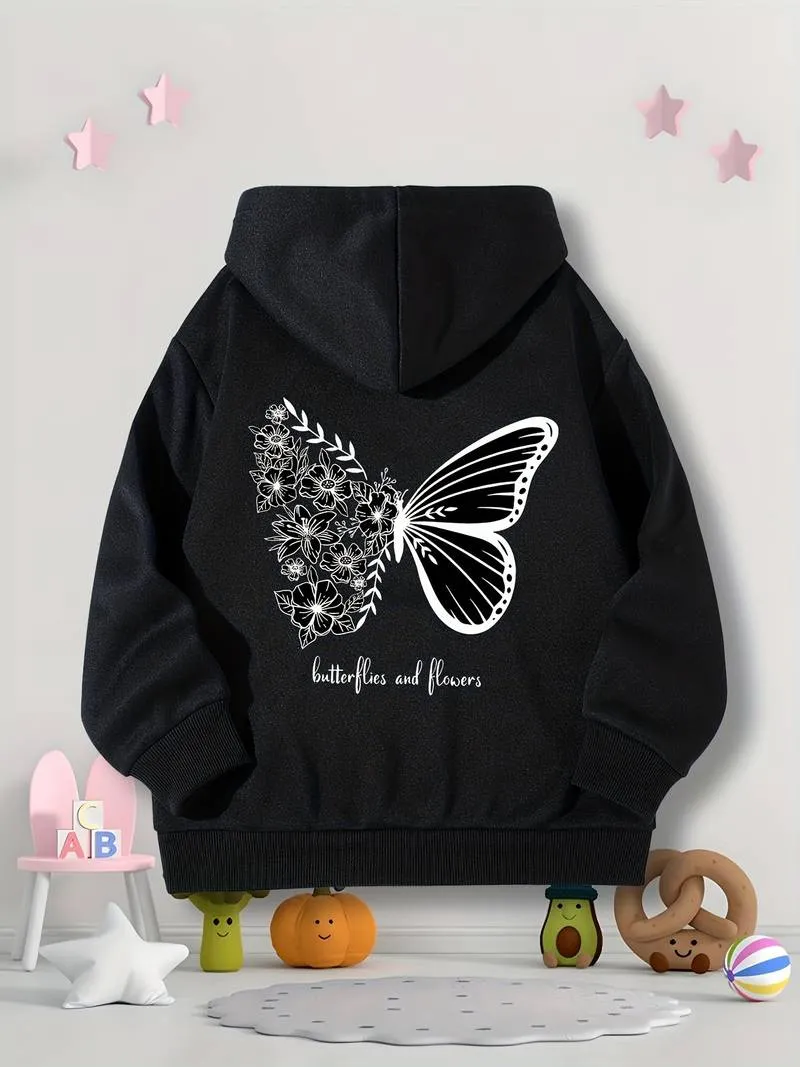 Elena – Butterfly and Flowers Women’s Hoodie