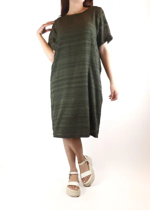 Elk green semi-sheer dress (with slip) size 10