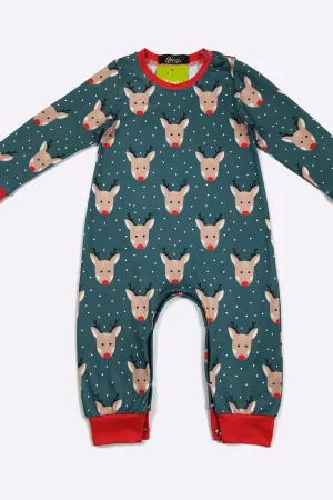 Emerald Reindeer Romper
