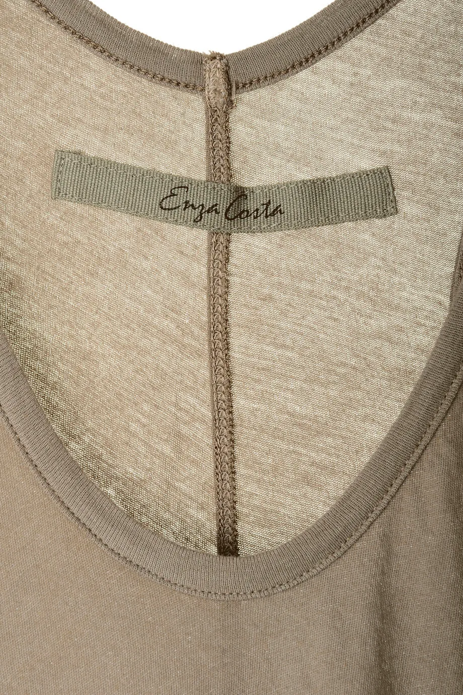 ENZA COSTA LOOSE Racer Pebble Tank