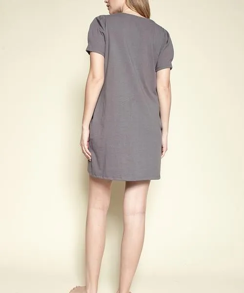 Fabina LA Modern Princess Park Dress - Grey