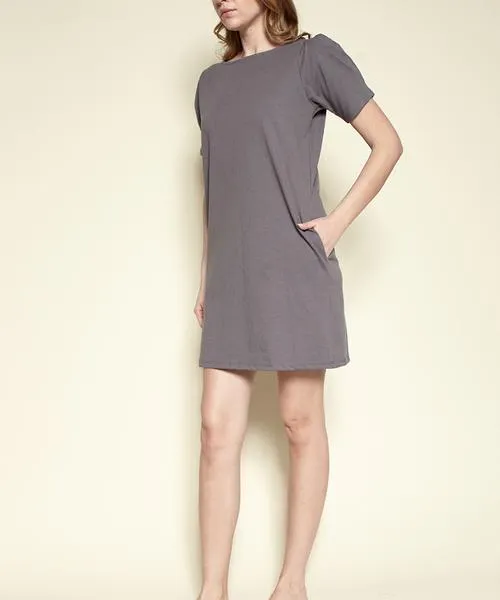 Fabina LA Modern Princess Park Dress - Grey