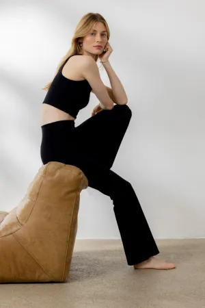 Flared Leggings Soft Black