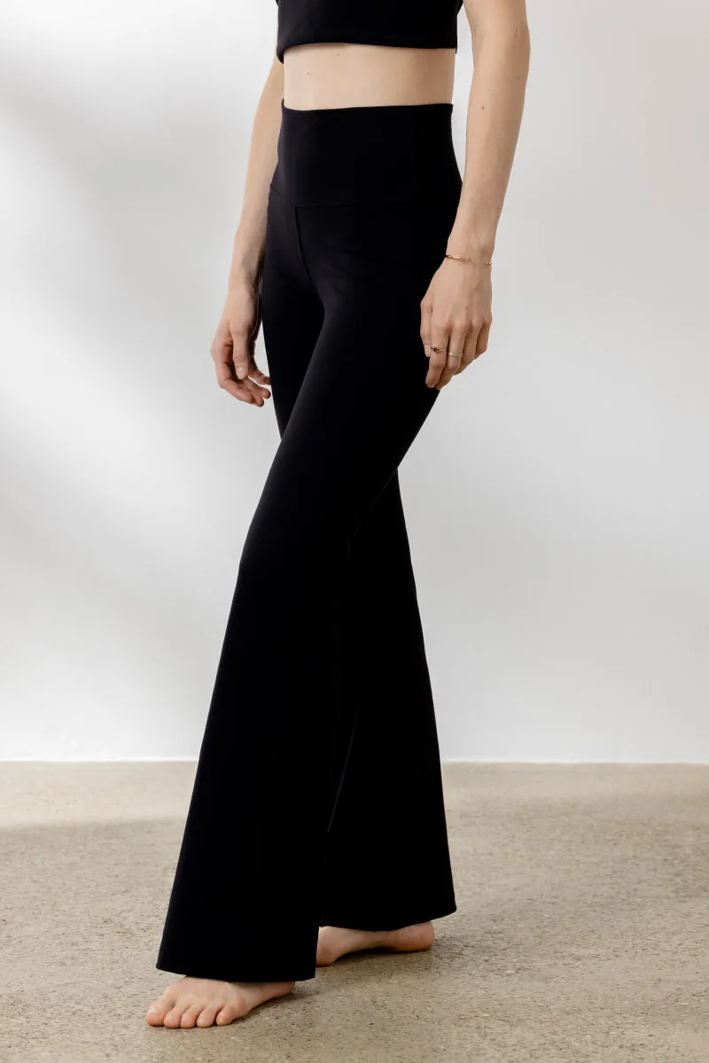Flared Leggings Soft Black