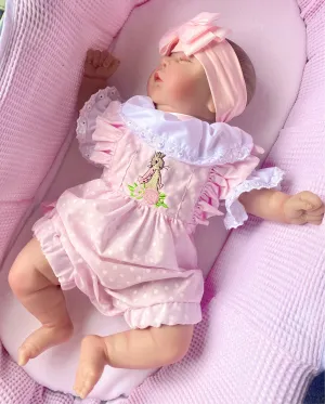 Flopsy Bunny Two Piece spanish style Frilly Romper & Peter pan frilled collat top  Outfit REDUCED