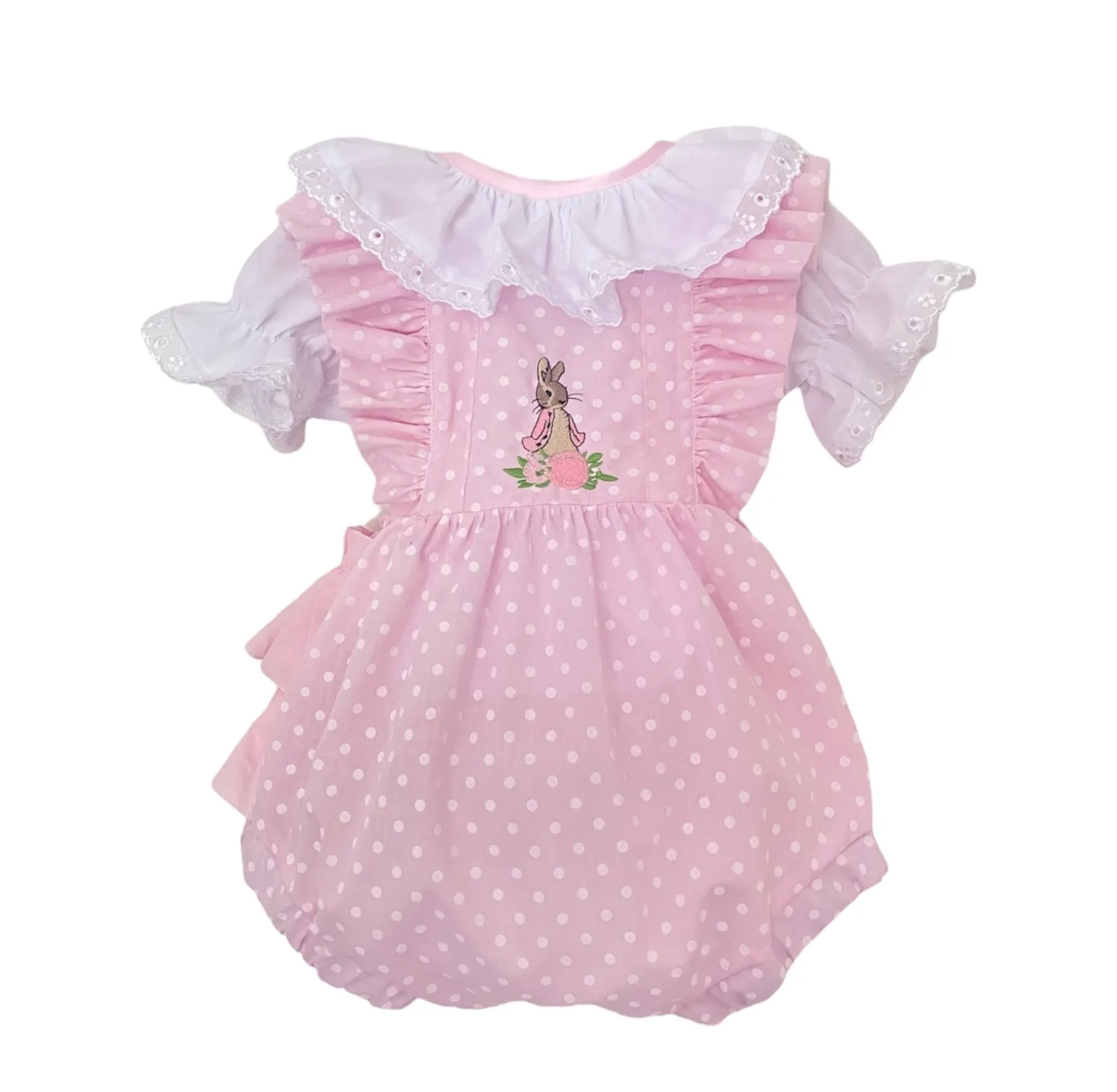 Flopsy Bunny Two Piece spanish style Frilly Romper & Peter pan frilled collat top  Outfit REDUCED
