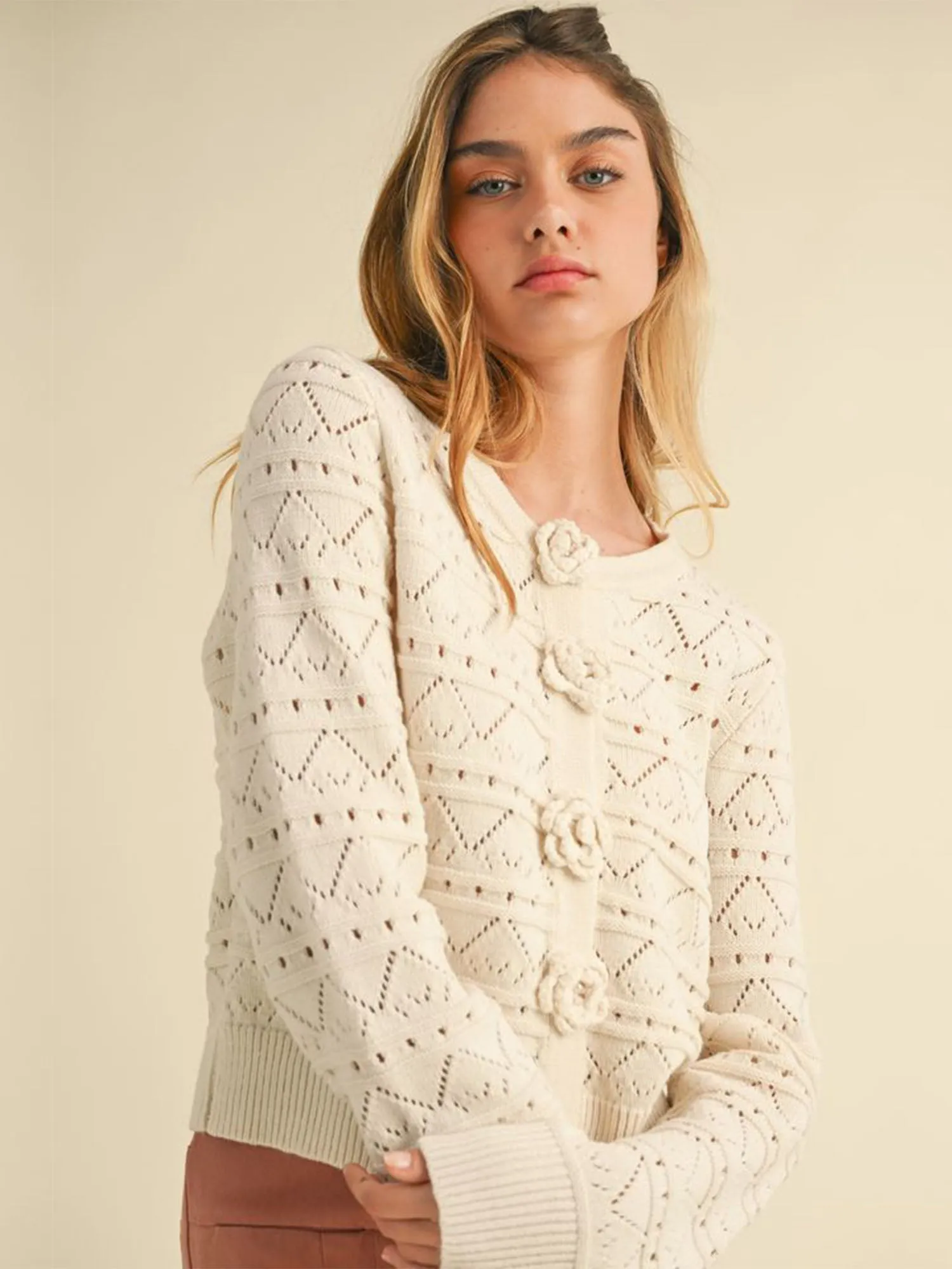 Flower Crochet Cardigan