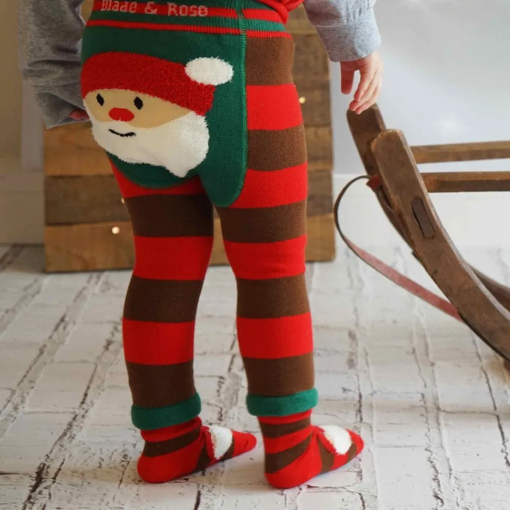 Fluffy Santa Leggings