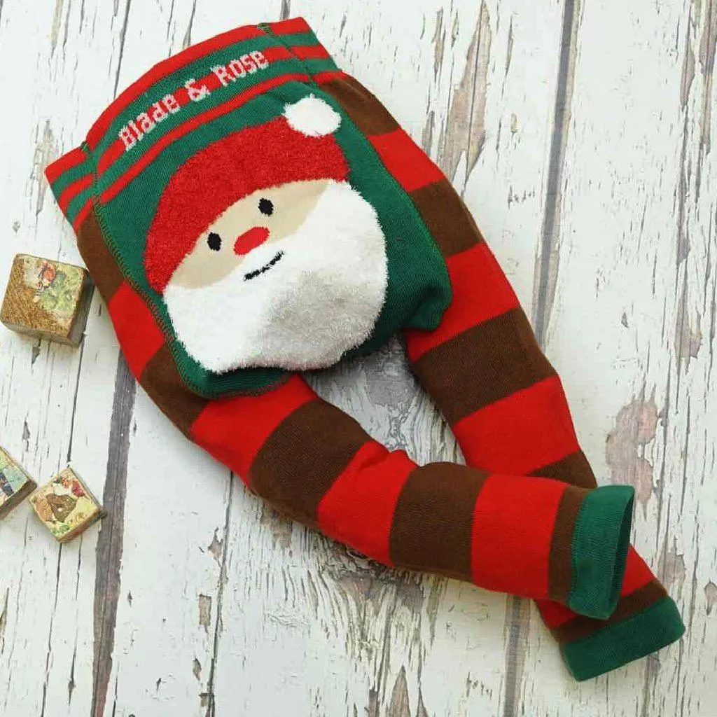 Fluffy Santa Leggings