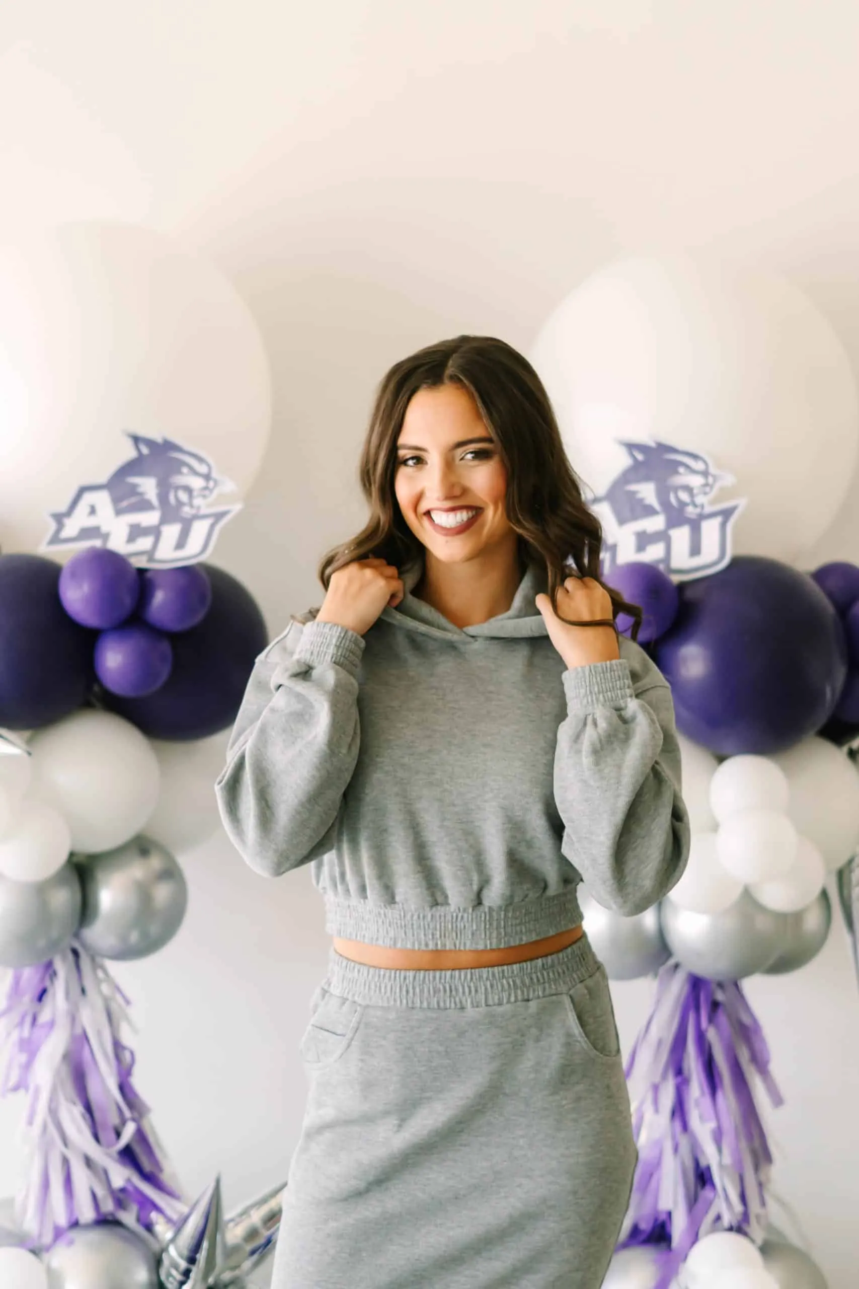 French Terry Cropped Hoodie