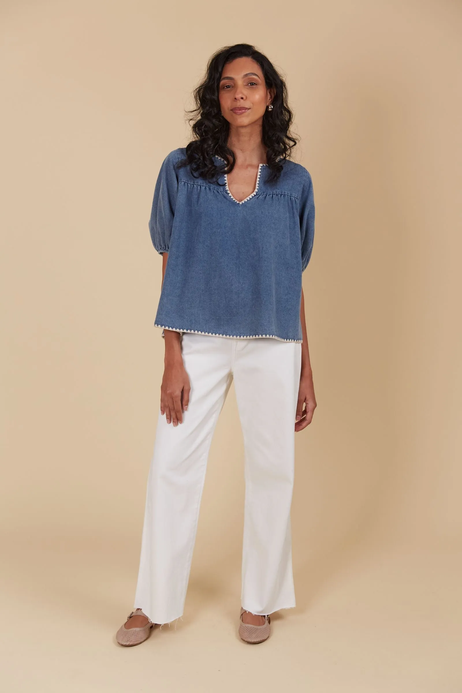 Freya Top - Denim