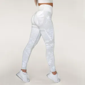 Gavelo Seamless Floral Tights Grey